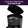 Mr. Coffee Black Coffee Maker, 12 Cups, with Auto Pause and Glass Carafe, Perfect for Home and Office Use