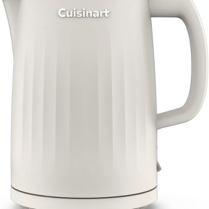 Cuisinart Soho 1-Liter Double Wall Electric Hot Water Kettle, Tea Kettle with Stainless Steel Interior, One Touch Operation to Boil Water for Tea, Hot Cocoa, or Instant Oatmeal, CK-10TR, Truffle