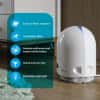 Airfree P1000 Filterless Silent Air Purifier for Home I Requires No Filter, Fan, or Humidifier, Covers 450 sq ft - White