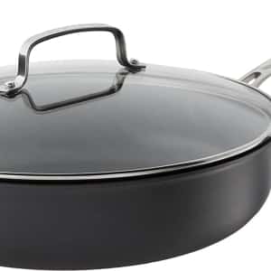 Cuisinart 12-Inch Deep Fry Pan w/Cover, Chef's Classic Nonstick Hard Anodized Collection, 622-30DFP1