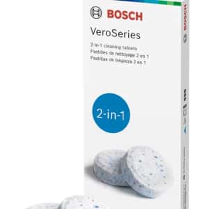 Bosch Original TCZ8001US Cleaning Tablets, 10 Tablets Per Pack, Removes Coffee Oils to Extend Appliance Life VeroCafe Fully Automatic Espresso Machines