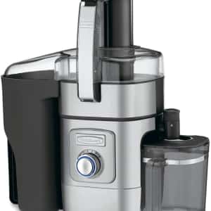 Cuisinart Juicer Machine, Die-Cast Juice Extractor for Vegetables, Lemons, Oranges & More, CJE-1000P1,Silver/Black, 15.35" x 11.8" x 19.01"