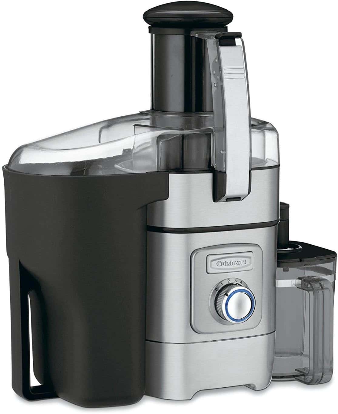 Cuisinart Juicer Machine, Die-Cast Juice Extractor for Vegetables, Lemons, Oranges & More, CJE-1000P1,Silver/Black, 15.35" x 11.8" x 19.01"