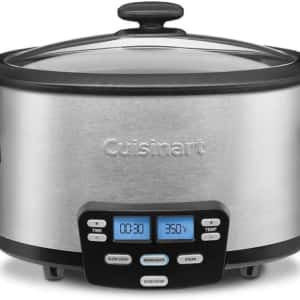 Cuisinart MSC-400 3-In-1 Cook Central 4-Quart Multi-Cooker: Slow Cooker, Brown/Saute, Steamer, Silver