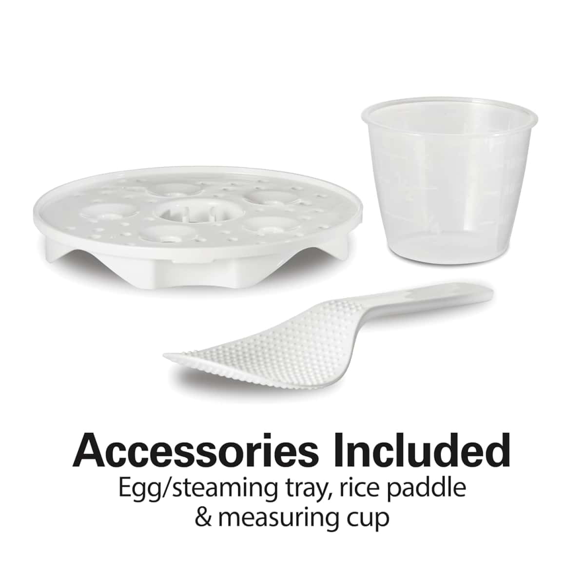 Hamilton Beach Digital Programmable Rice Cooker & Food Steamer, with Slow Hard-Boiled Egg Functions, Egg/Steam Tray, Small & Compact, 6 Cups Cooked (3 Uncooked), Stainless Steel (37524)