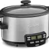 Cuisinart MSC-400 3-In-1 Cook Central 4-Quart Multi-Cooker: Slow Cooker, Brown/Saute, Steamer, Silver