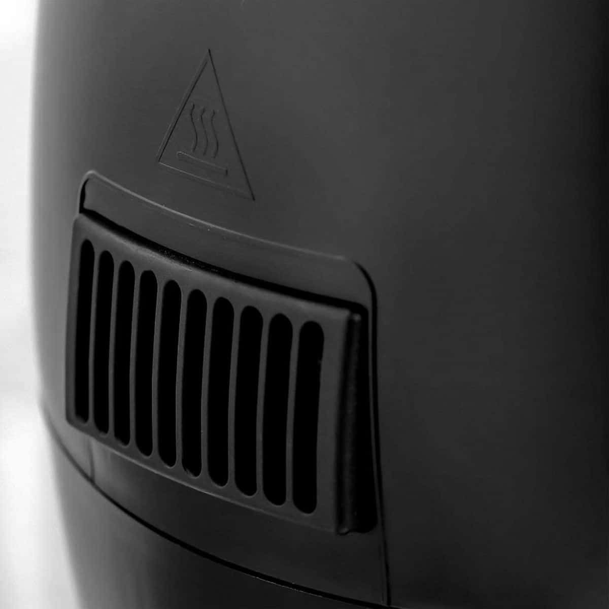 OVENTE Compact Air Fryer for Healthy and Oilless Cooking, 3.2 Qt Nonstick & Dishwasher Safe Basket, 1300W Electric Cooker w/ Adjustable Temperature Control, 30Min Timer & Auto Shutoff, Black FAM11320B