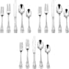 Cuisinart CFE-01-FR20 60-Piece Stainless Steel Flatware Set – French Rooster Pattern, Heavy-Gauge Handcrafted Silverware, Dishwasher Safe