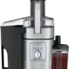 Cuisinart Juicer Machine, Die-Cast Juice Extractor for Vegetables, Lemons, Oranges & More, CJE-1000P1,Silver/Black, 15.35" x 11.8" x 19.01"