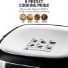 OVENTE Compact Air Fryer, 3.2 Quart Electric Hot Cooker with 1400W Power, Digital LED Touch Screen, Auto Shutoff, Dishwasher Safe Non-Stick Basket, Perfect for Healthy & Oilless Food, White FAD61302W