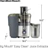 Hamilton Beach Juicer Machine, Centrifugal Extractor, Big Mouth 3" Feed Chute, Easy Clean, 2-Speeds, 40 oz. BPA Free Pitcher, 850 Watt Motor, Silver (67850)