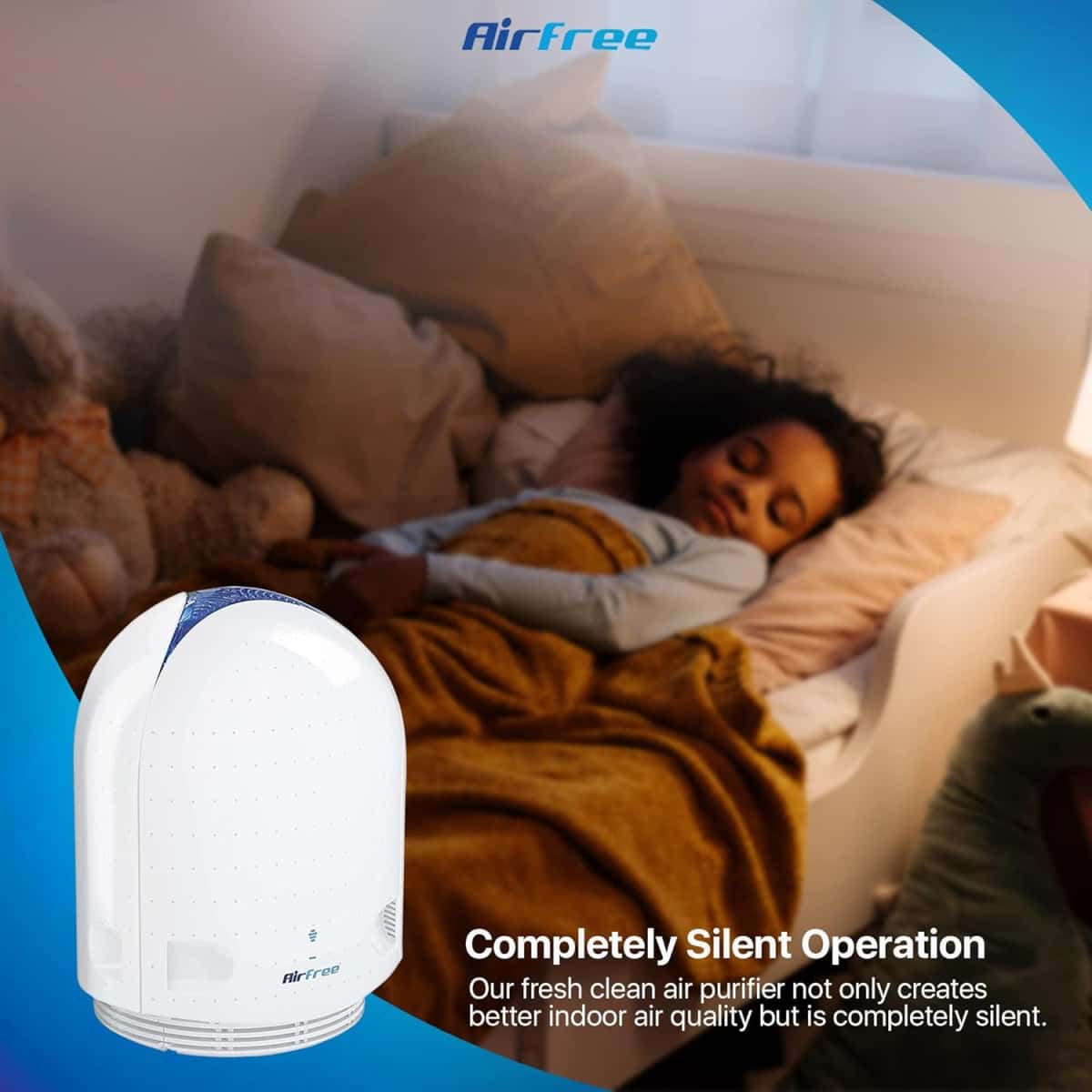 Airfree P1000 Filterless Silent Air Purifier for Home I Requires No Filter, Fan, or Humidifier, Covers 450 sq ft - White