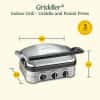 Cuisinart Griddler Indoor Grill, Panini Press, Sandwich Maker & More, 5-in-1 Grilling, Dishwasher-Safe Nonstick Cooking Plates, GR-4NNAS, Stainless Steel