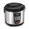Hamilton Beach Digital Programmable Rice and Slow Cooker & Food Steamer, 20 Cups Cooked (10 Cups Uncooked), 14 Pre-Programmed Settings for Sear Sauté, Hot Cereal, Soup, Nonstick Pot, Stainless Steel (37571MN)