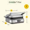 Cuisinart Electric Griddler FIVE Countertop Grill, Enjoy 5-in-1 Functions Including Panini Press, LCD Display, Wide Temperature Range, and Sear Function, Nonstick Plates, GR-5NAS, Stainless Steel