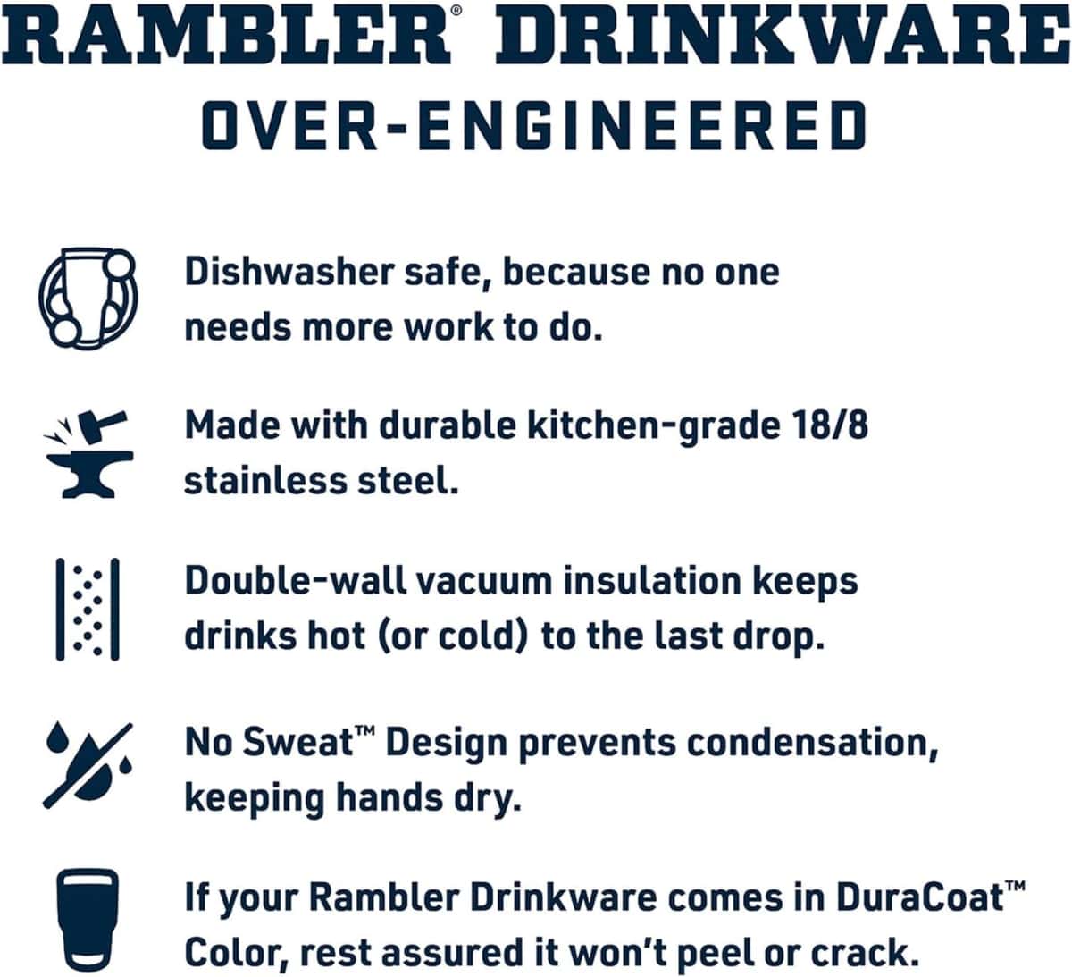YETI Rambler 42 oz Tumbler with Handle and Straw Lid, Travel Mug Water Tumbler, Vacuum Insulated Cup with Handle, Stainless Steel, Wild Vine Red