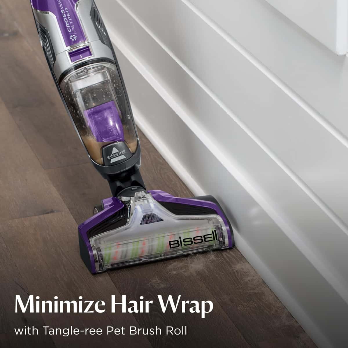 BISSELL Crosswave Pet Pro All in One Wet Dry Vacuum Cleaner and Mop for Hard Floors and Area Rugs, Purple, 2306A