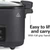 Hamilton Beach 6 Quart 9-in-1 Programmable Slow Cooker with Sear, Browning, Rice, Steam, Sauté, Roast Delay Start & Keep Warm Functions, Nonstick PFAS-Free Dishwasher Safe Crock, Black (33604)