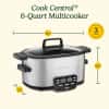 Cuisinart 3-In-1 Cook Central 6-Quart Multi-Cooker: Slow Cooker, Brown/Saute, Steamer, MSC-600 NAS, Silver