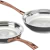 Cuisinart 2-Piece Matte Black Elegance Skillet Set, Includes 8" and 10" Skillets