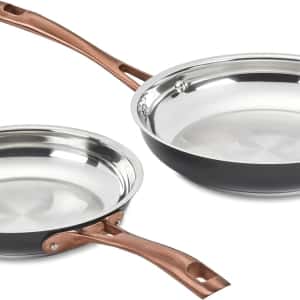 Cuisinart 2-Piece Matte Black Elegance Skillet Set, Includes 8" and 10" Skillets