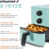 Elite Gourmet EAF-3218BL Personal 1.1Qt Compact Space Saving Electric Hot Air Fryer Oil-Less Healthy Cooker, Timer & Temperature Controls, PFOA Free, Mint