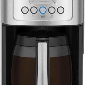 Cuisinart 14-Cup Coffee Maker, Programmable PerfecTemp Glass Carafe Coffee Machine with 1-4 Cup Setting, Brew Strength Control and Brew Pause, Stainless Steel, DCC-3200NAS