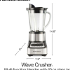 71rTMkzH86L._AC_SL1500_ Hamilton Beach Wave Crusher Blender For Smoothies With 40 Oz Glass Jar and 14 Functions, Ice Sabre Blades & 700 Watts for Consistently Smooth Results, Black + Stainless Steel (54221)