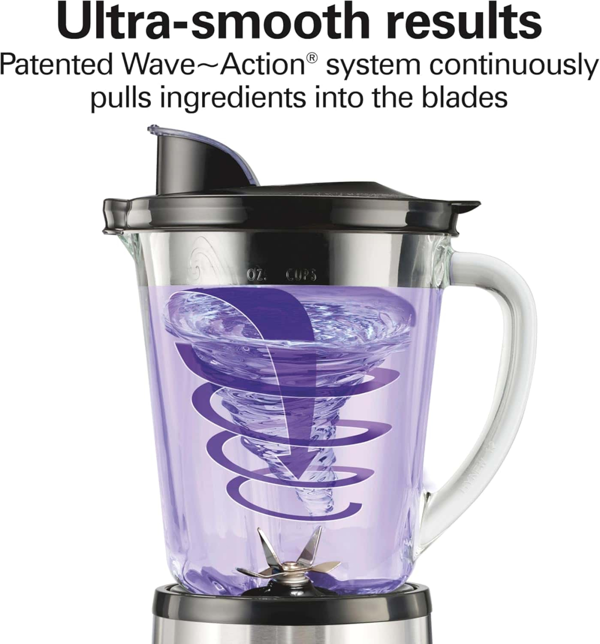 71xROGP5-mL._AC_SL1500_ Hamilton Beach Wave Crusher Blender For Smoothies With 40 Oz Glass Jar and 14 Functions, Ice Sabre Blades & 700 Watts for Consistently Smooth Results, Black + Stainless Steel (54221)
