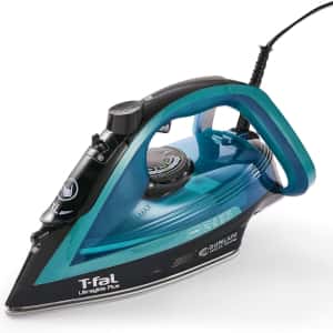 T-Fal Ultraglide Steam Iron for Clothes Durilium Soleplate, Precision Tip, Anti-Drip, Auto-Off 1800 Watts Ironing, Steaming FV5841U0