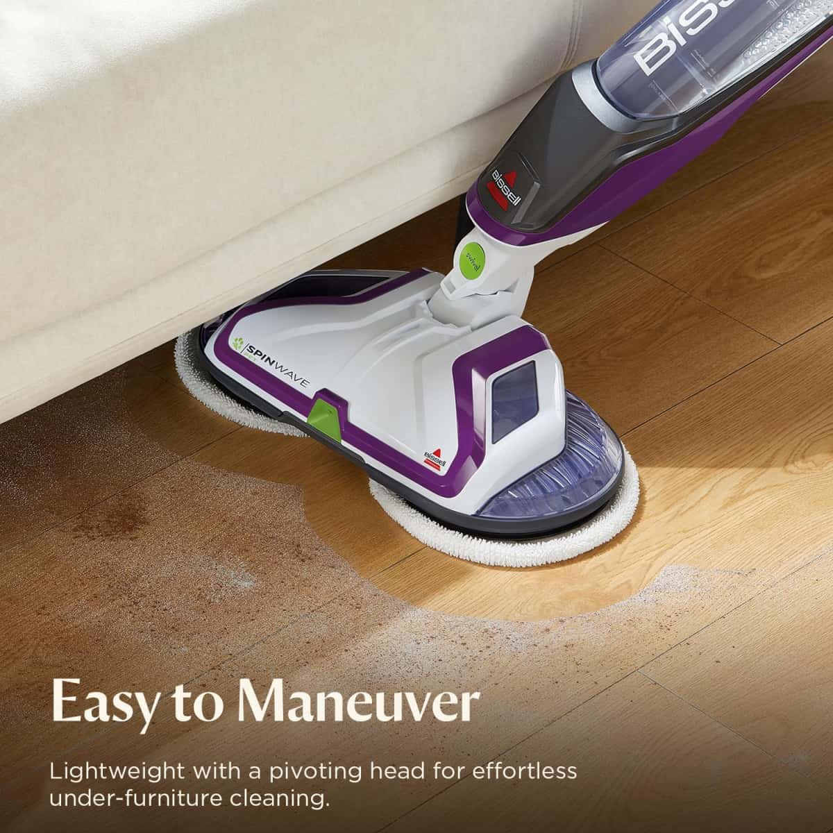 BISSELL® SpinWave Pet Hard Floor Corded Spin Mop Cleaner with Washable mop Pads for Sealed Hard Floors, 20399