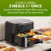 814Y1Z05IuL._AC_SL1500_ Elite Gourmet EAF1055D Dual Zone Air Fryer Oven, 11QT. Capacity with Divider, Sync Finish, Dishwasher Safe Basket, 10 Preset Functions, 1600-Watts, with Recipe Booklet, Black