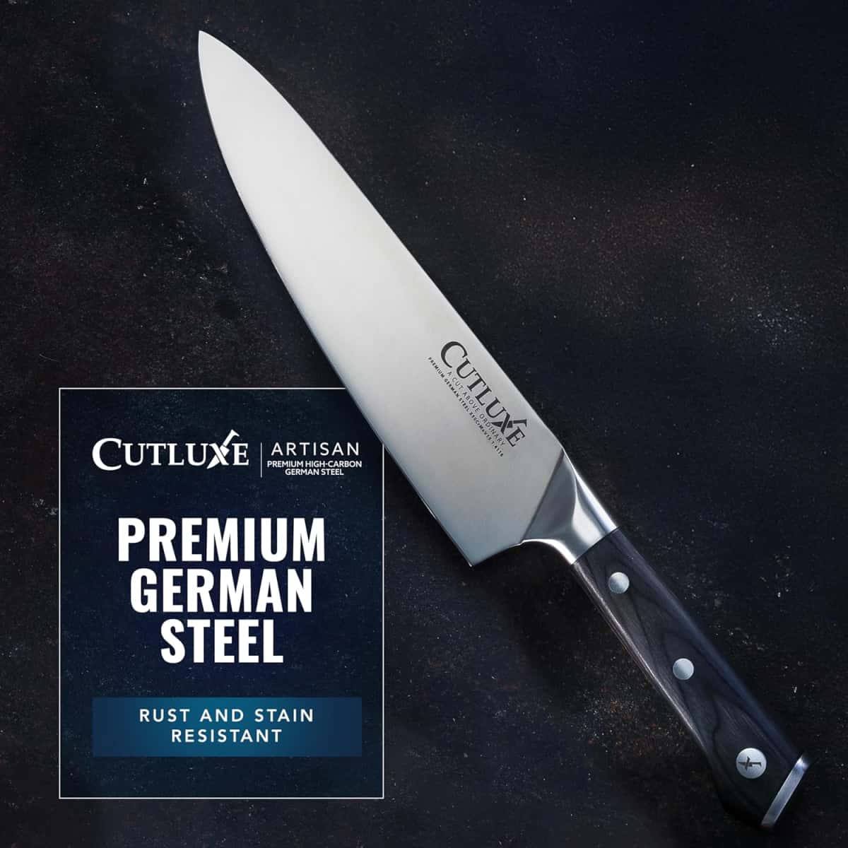 Cutluxe Kitchen Knives, 5 Pcs Chef's Knife Set – Razor Sharp German Steel, Full Tang, Ergonomic Handles – Artisan Series