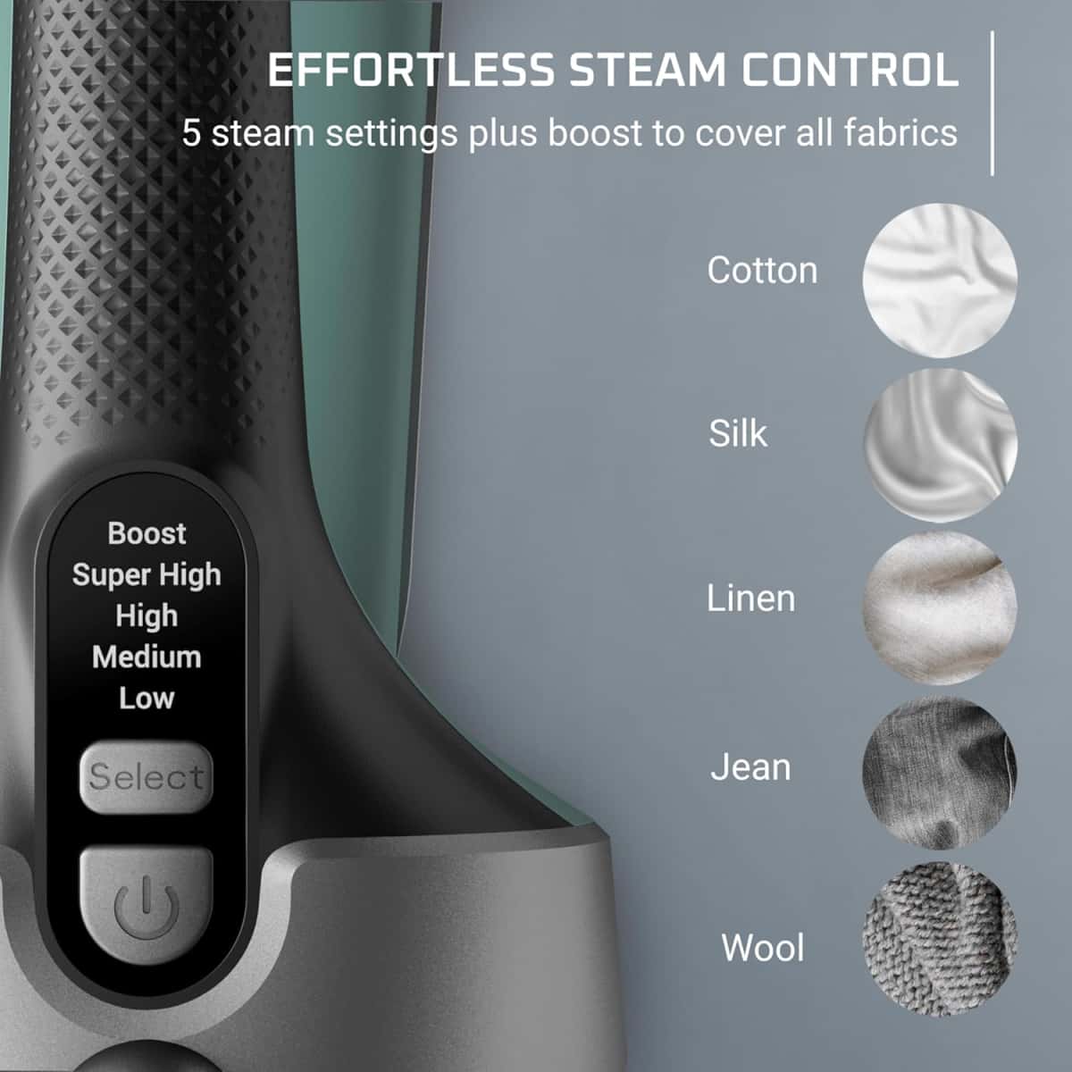 Rowenta Handheld Steamer for Clothes, Pure Force 2in1 Steamer & Iron, 1875W, Vertical/Horizonal Steaming & Ironing, Lightweight, Auto-off, XL power, 1875 Watts, DR8822