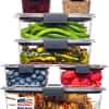 Rubbermaid Brilliance Food Storage Containers, 14 Piece Plastic Containers with Lids, BPA-Free, Leak Proof, Clear