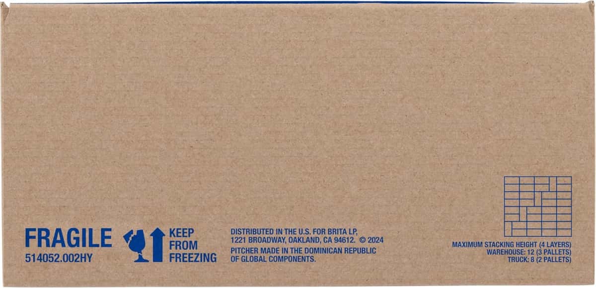 Brita Small 6 Cup Water Filter Pitcher, 1 BritaPlus Filter, Metro, Black (Package May Vary)