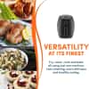 Elite Gourmet EAF-0201 Personal Compact Space Saving Electric Hot Air Fryer Oil-Less Healthy Cooker, Timer & Temperature Controls, 1000W, 2.1 Quart, Black