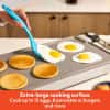 bella 12" x 22" Electric Griddle with EverGood™ Ceramic Nonstick Coating, Removable Temperature Probe, Dishwasher-Safe Drip Tray & Cool Touch Handles, Cook up to 15 Eggs, 1500 Watt, Oatmilk