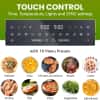 81e2N+2-++L._AC_SL1500_ Elite Gourmet EAF1055D Dual Zone Air Fryer Oven, 11QT. Capacity with Divider, Sync Finish, Dishwasher Safe Basket, 10 Preset Functions, 1600-Watts, with Recipe Booklet, Black