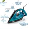 T-Fal Ultraglide Steam Iron for Clothes Durilium Soleplate, Precision Tip, Anti-Drip, Auto-Off 1800 Watts Ironing, Steaming FV5841U0