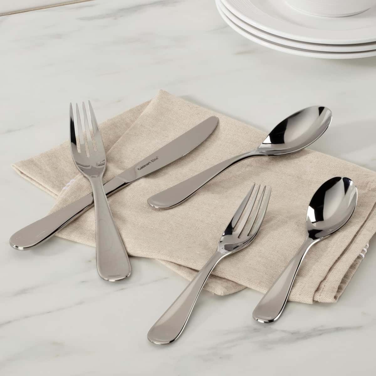 Cuisinart Flatware Elite Maree Collection, Silver, CFE-MA20
