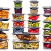 Rubbermaid Brilliance BPA Free 44-Piece Food Storage Containers Set Airtight Leak-Proof with Lids for Meal Prep Lunch and Leftovers