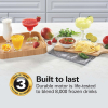 81u-Mqp9CDL._AC_SL1500_ Hamilton Beach Wave Crusher Blender For Smoothies With 40 Oz Glass Jar and 14 Functions, Ice Sabre Blades & 700 Watts for Consistently Smooth Results, Black + Stainless Steel (54221)