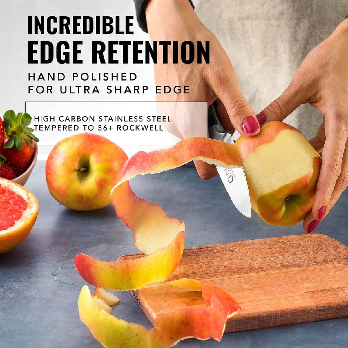 Cutluxe Kitchen Knives, 5 Pcs Chef's Knife Set – Razor Sharp German Steel, Full Tang, Ergonomic Handles – Artisan Series