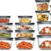Rubbermaid 28-Piece Clear/Grey Food Storage Containers, Premium Snap Bases, and Various Size Lids, Perfect for Meal Prep, Leftovers, and Dishwasher Safe