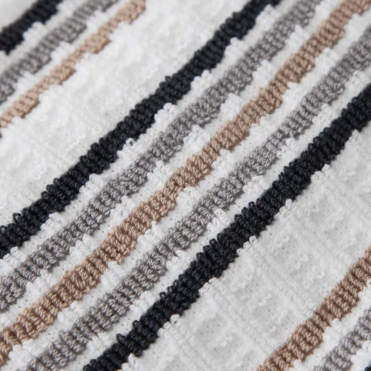 T-Fal Premium Kitchen Towel (4-Pack), 16"x26" Highly Absorbent, Super Soft Long Lasting 100% Cotton Solid/Check Hand Towels, Tea Towels, Charcoal